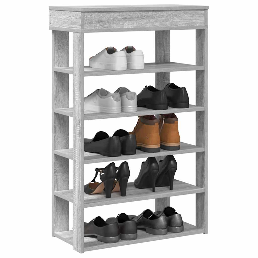 Schuhregal Grau Sonoma 60x98 cm