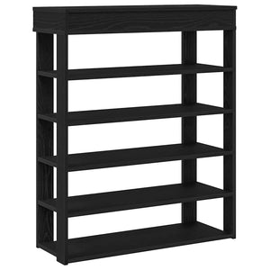 Schuhregal Schwarz 80x30x98 cm