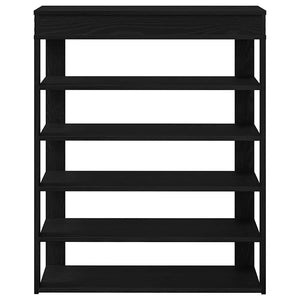 Schuhregal Schwarz 80x30x98 cm