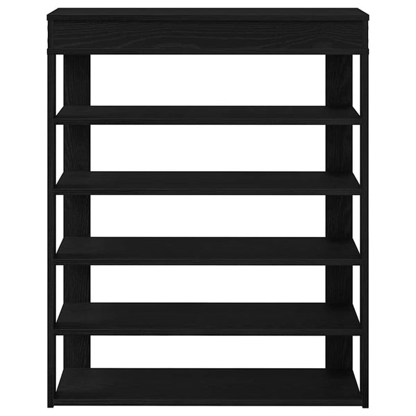 Schuhregal Schwarz 80x30x98 cm