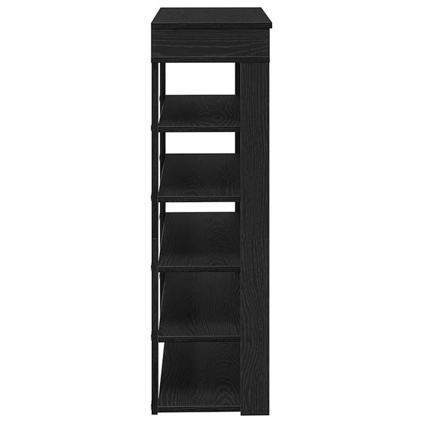 Schuhregal Schwarz 80x30x98 cm