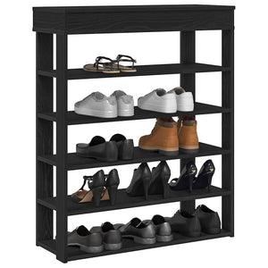 Schuhregal Schwarz 80x30x98 cm