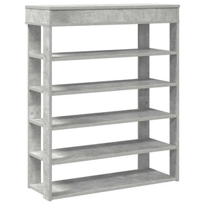 Betongraues Schuhregal 80x98 cm
