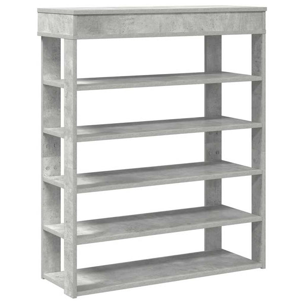 Betongraues Schuhregal 80x98 cm