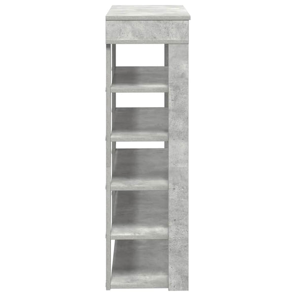 Betongraues Schuhregal 80x98 cm