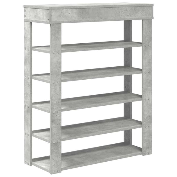 Betongraues Schuhregal 80x98 cm