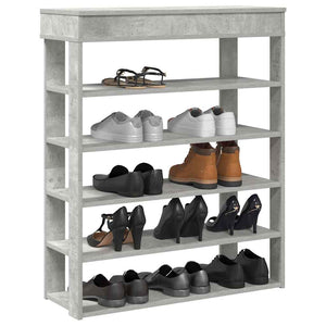 Betongraues Schuhregal 80x98 cm