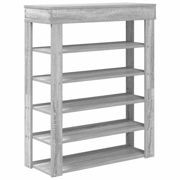 Schuhregal Grau Sonoma 80x98 cm