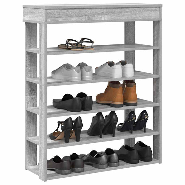 Schuhregal Grau Sonoma 80x98 cm