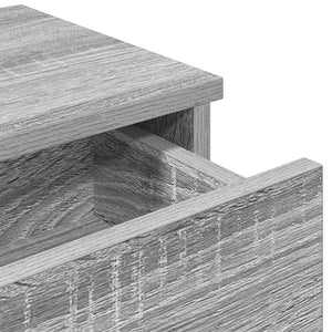 Wandregal Grau Sonoma mit Schubladen 60 cm