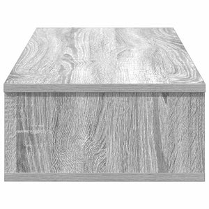 Wandregal Grau Sonoma mit Schubladen 80 cm