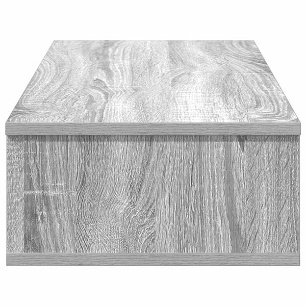Wandregal Grau Sonoma mit Schubladen 80 cm