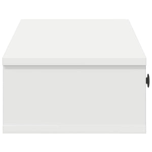 vidaXL Étagère murale avec tiroirs blanc 100x37,5x19 cm Bois d'ingénierie