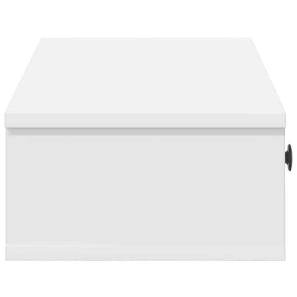 vidaXL Étagère murale avec tiroirs blanc 100x37,5x19 cm Bois d'ingénierie