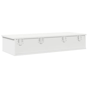 vidaXL Étagère murale avec tiroirs blanc 100x37,5x19 cm Bois d'ingénierie