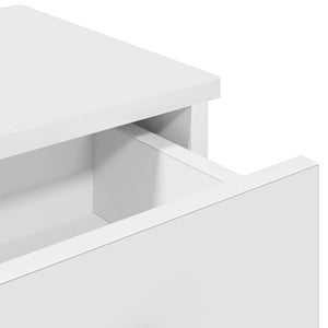 vidaXL Étagère murale avec tiroirs blanc 100x37,5x19 cm Bois d'ingénierie