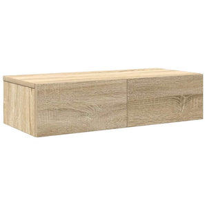 Wandregal Sonoma Eiche mit Schubladen 60 cm