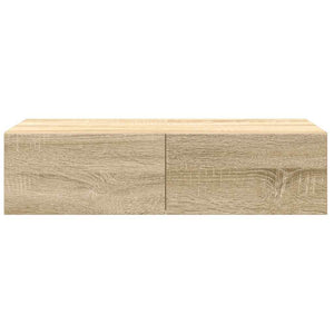 Wandregal Sonoma Eiche mit Schubladen 60 cm