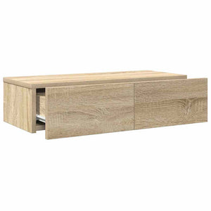 Wandregal Sonoma Eiche mit Schubladen 60 cm