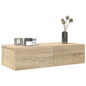Wandregal Sonoma Eiche mit Schubladen 60 cm