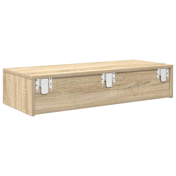 Wandregal Sonoma Eiche mit Schubladen 80 cm