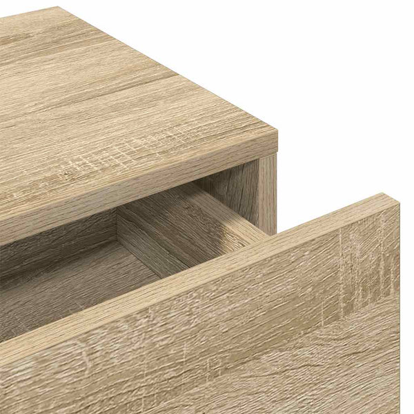 Wandregal Sonoma Eiche mit Schubladen 80 cm