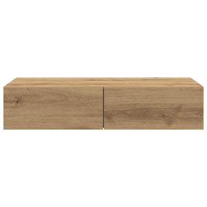 Wandregal Artisan-Eiche mit Schubladen 80cm