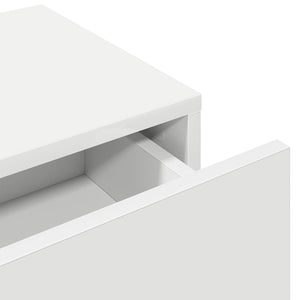 Wandregal Weiß mit Schubladen 100 cm