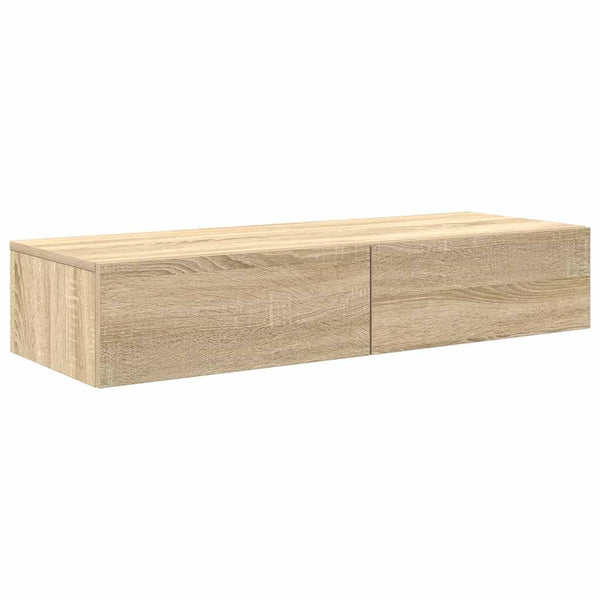 Wandregal Sonoma Eiche mit Schubladen 100cm