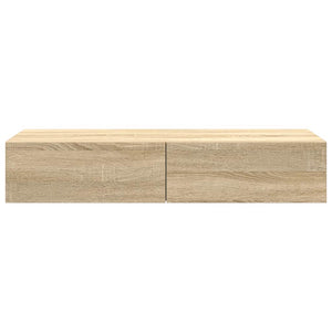 Wandregal Sonoma Eiche mit Schubladen 100cm