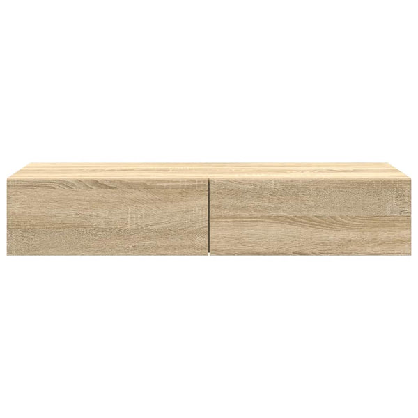 Wandregal Sonoma Eiche mit Schubladen 100cm
