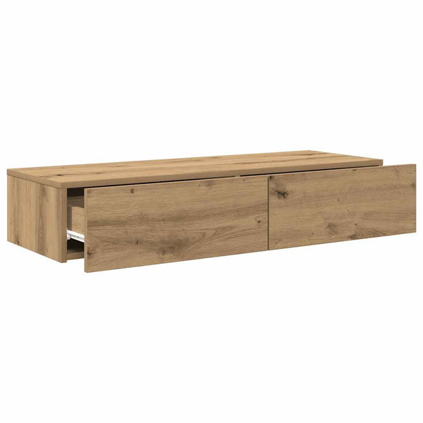 Wandregal Artisan-Eiche mit Schubladen