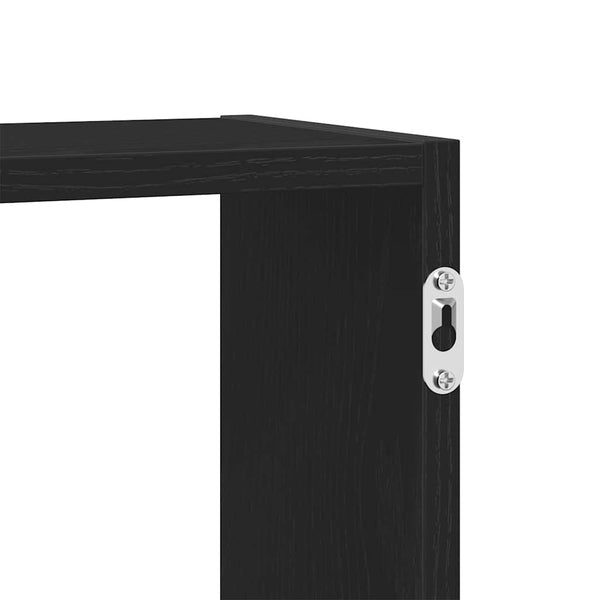 Würfelregal mit 5 Fächern, Schwarz