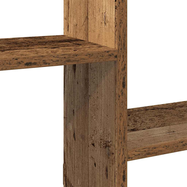 Würfelregal Altholz-Optik, 5 Fächer