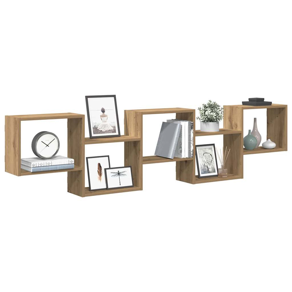 vidaXL Cube Storage Unit 5 Compartments Artisan Oak Engineered Wood