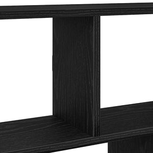 Schwarzes Würfelregal mit 12 Fächern