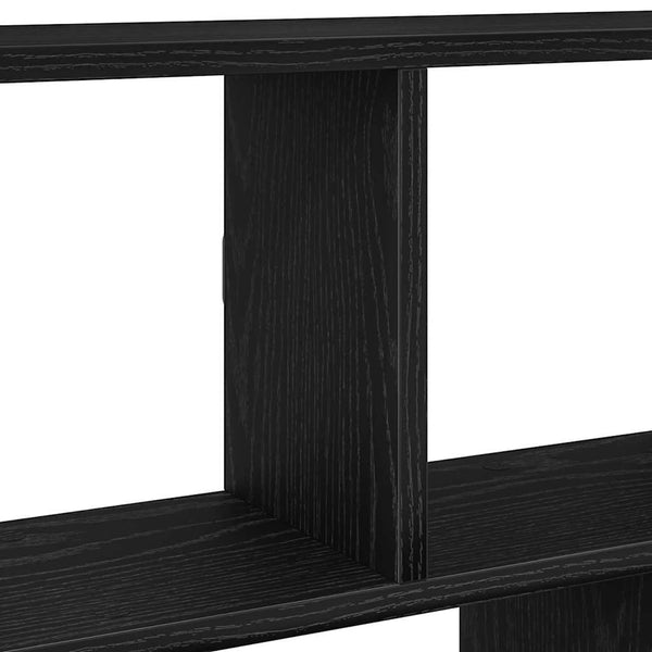 Schwarzes Würfelregal mit 12 Fächern
