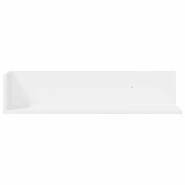 Weiße Wandregale, 2er Set, 75 cm