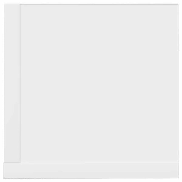 Weiße Wandregale, 2er Set, 75 cm