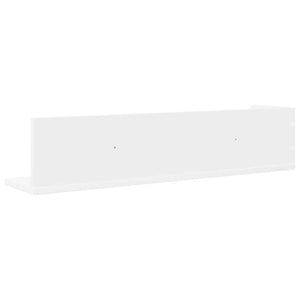 Weiße Wandregale, 2er Set, 75 cm