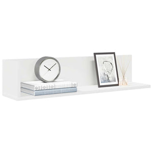 Weiße Wandregale, 2er Set, 75 cm