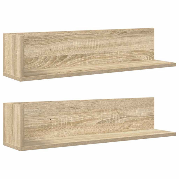 Wandregale 2er Set Sonoma Eiche 75cm