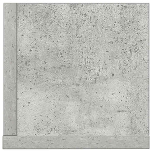 Wandregale, 2er Set, Betongrau, 75 cm