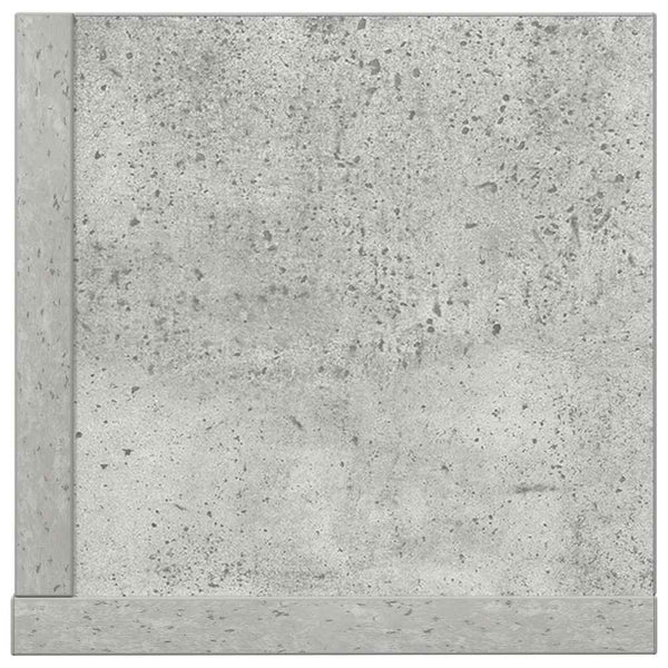 Wandregale, 2er Set, Betongrau, 75 cm