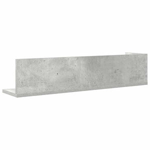 Wandregale, 2er Set, Betongrau, 75 cm