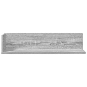 Graue Wandregale, 2er Set, 75 cm