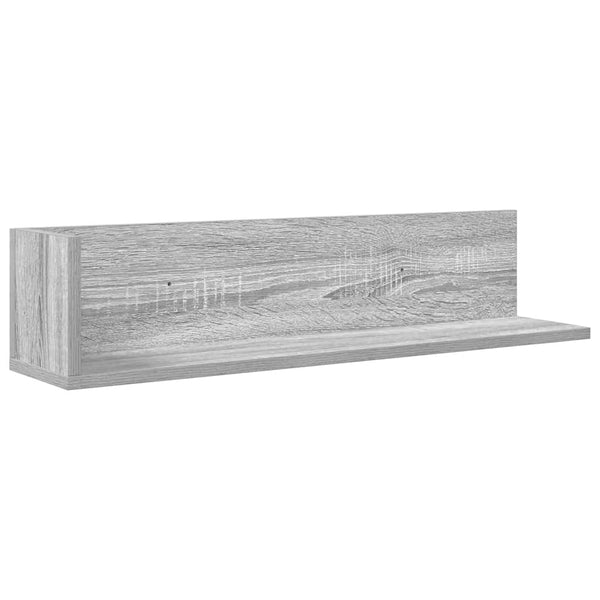 Graue Wandregale, 2er Set, 75 cm