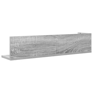 Graue Wandregale, 2er Set, 75 cm