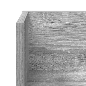 Graue Wandregale, 2er Set, 75 cm