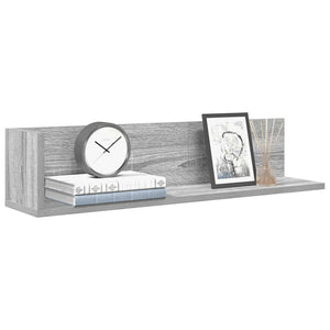 Graue Wandregale, 2er Set, 75 cm